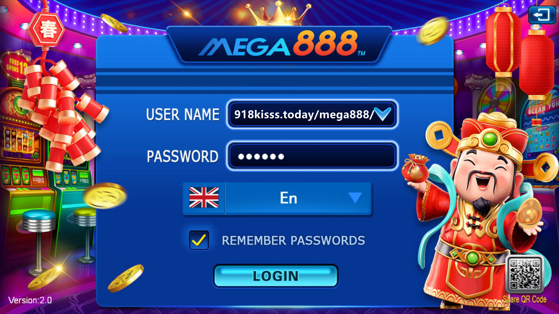 mega888 login